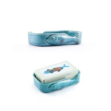 Bakje Keramiek Vis - Kleur: Jade Blauw